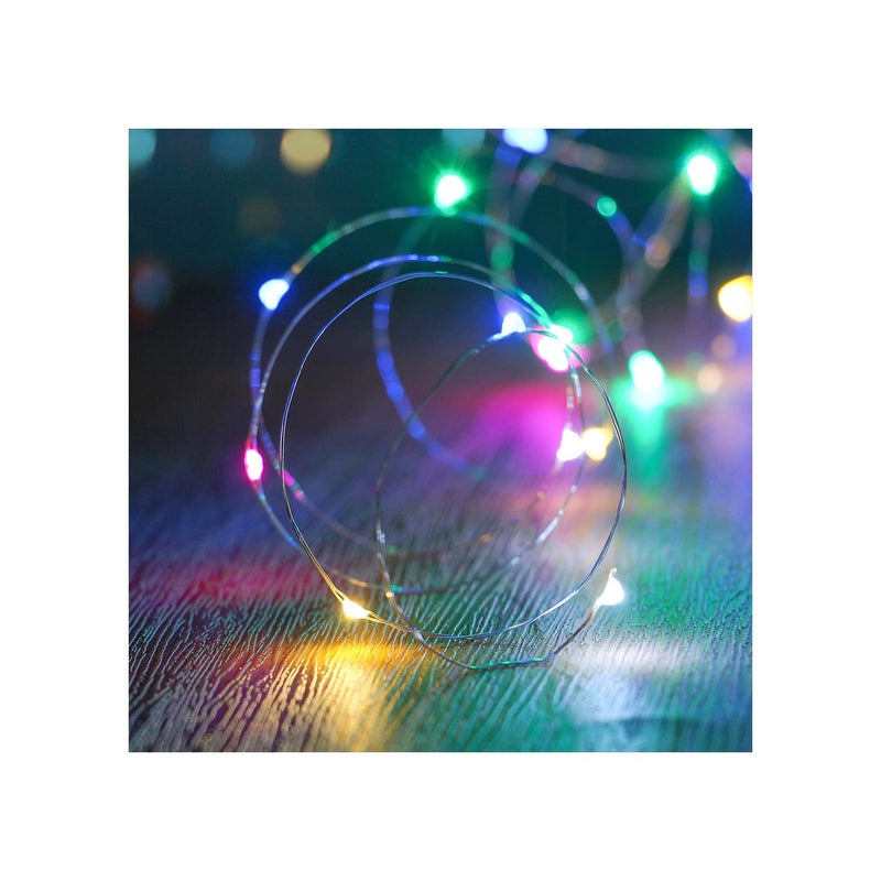XINKAITE Waterproof LED String Lights - Fairy Starry Lights for Indoor & Outdoor DIY Decoration, Home Parties, Christmas Holiday (10FT/3Meters, Multicolor) - Image 1